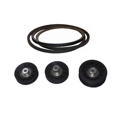 Aic Replacement Parts Idler Pulley Kit W/ Hydro Transmission Drive Belt Fits John Deere LT155 LT166 M126009PULLEYS